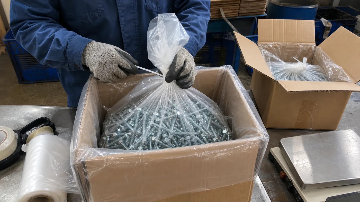 Inner poly bags packaging example