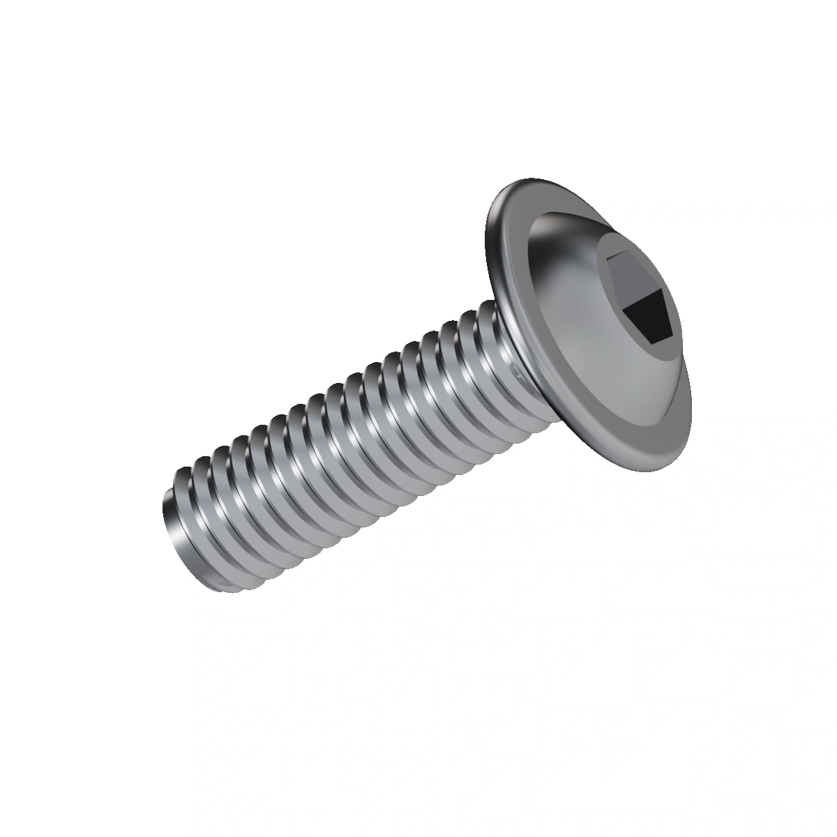 Button Head Socket Screw with Flange ISO 7380-2