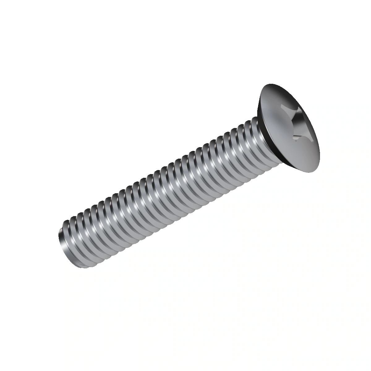 Cross Recessed Raised Countersunk Machine Screw ISO 7047