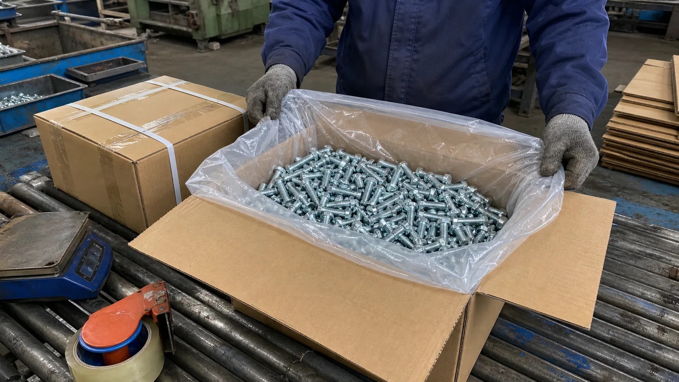 Bulk carton packing packaging example