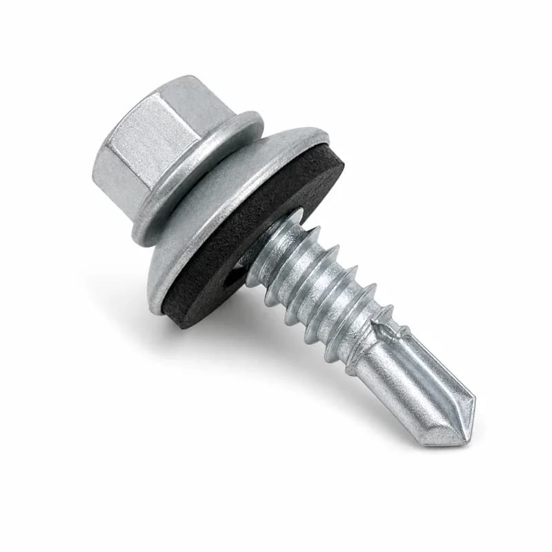 Hex Flange Self-Drilling Screw with Bonded EPDM Washer
