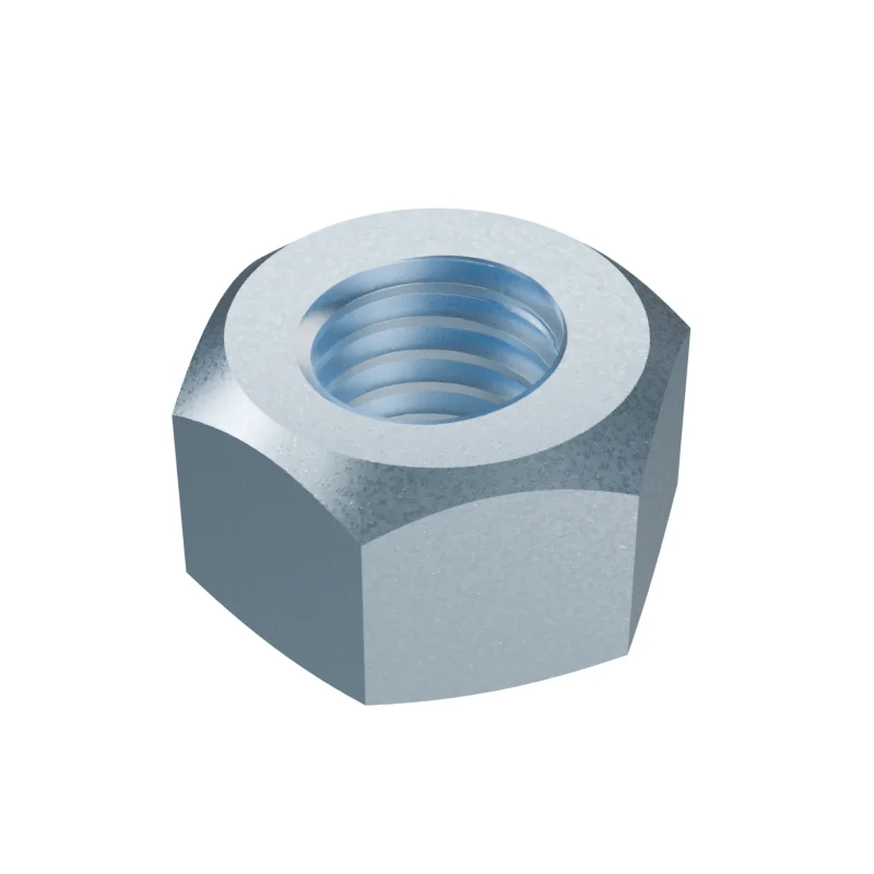 All-Metal Prevailing Torque Nut ISO 7042 M10, zinc plated
