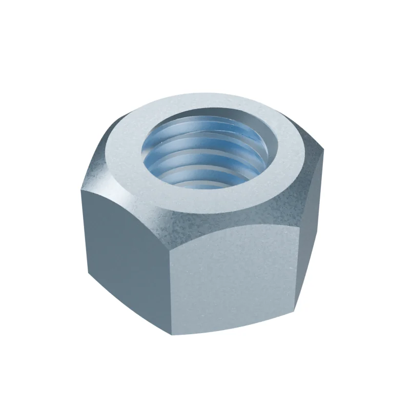 All-Metal Prevailing Torque Nut ISO 7042 M12, zinc plated