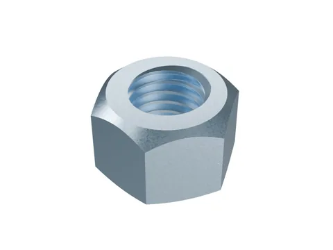 All-Metal Prevailing Torque Nut ISO 7042 M12, zinc plated