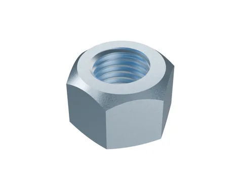 All-Metal Prevailing Torque Nut ISO 7042 M16, zinc plated