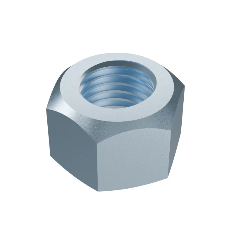 All-Metal Prevailing Torque Nut ISO 7042 M20, zinc plated