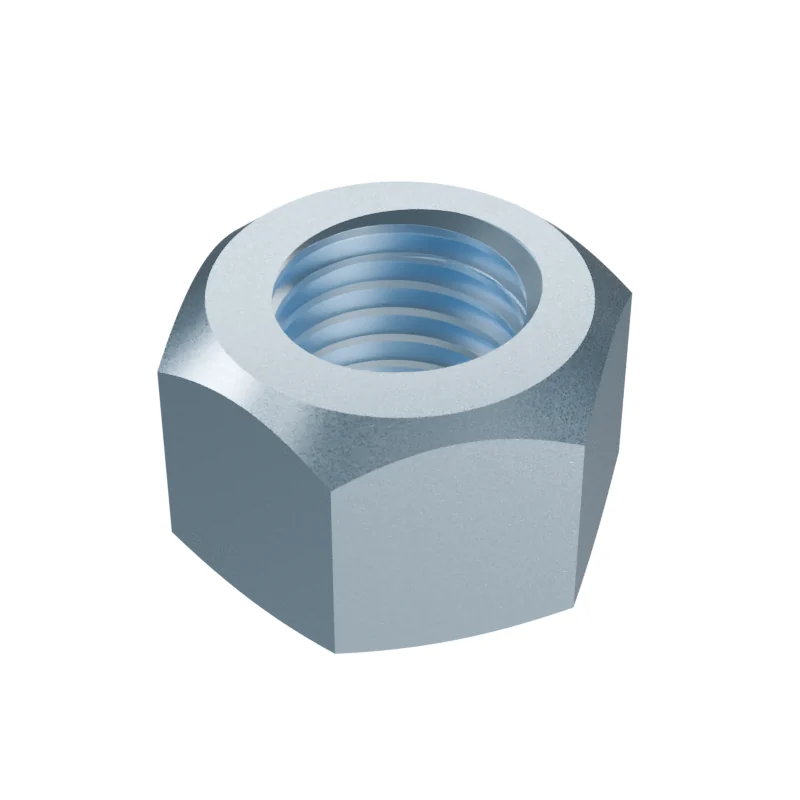All-Metal Prevailing Torque Nut ISO 7042 M24, zinc plated