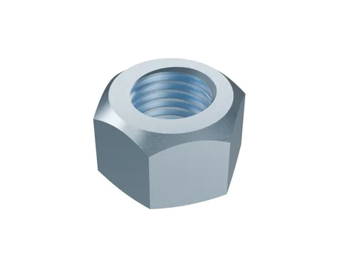 All-Metal Prevailing Torque Nut ISO 7042 M24, zinc plated