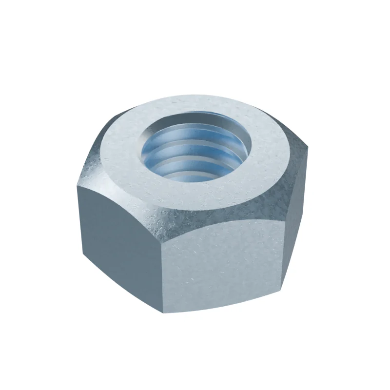 All-Metal Prevailing Torque Nut ISO 7042 M6, zinc plated