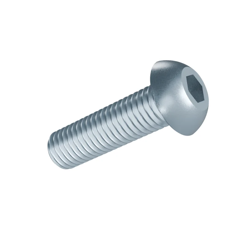 Button Head Socket Screw ISO 7380-1 M10 × 35, zinc plated