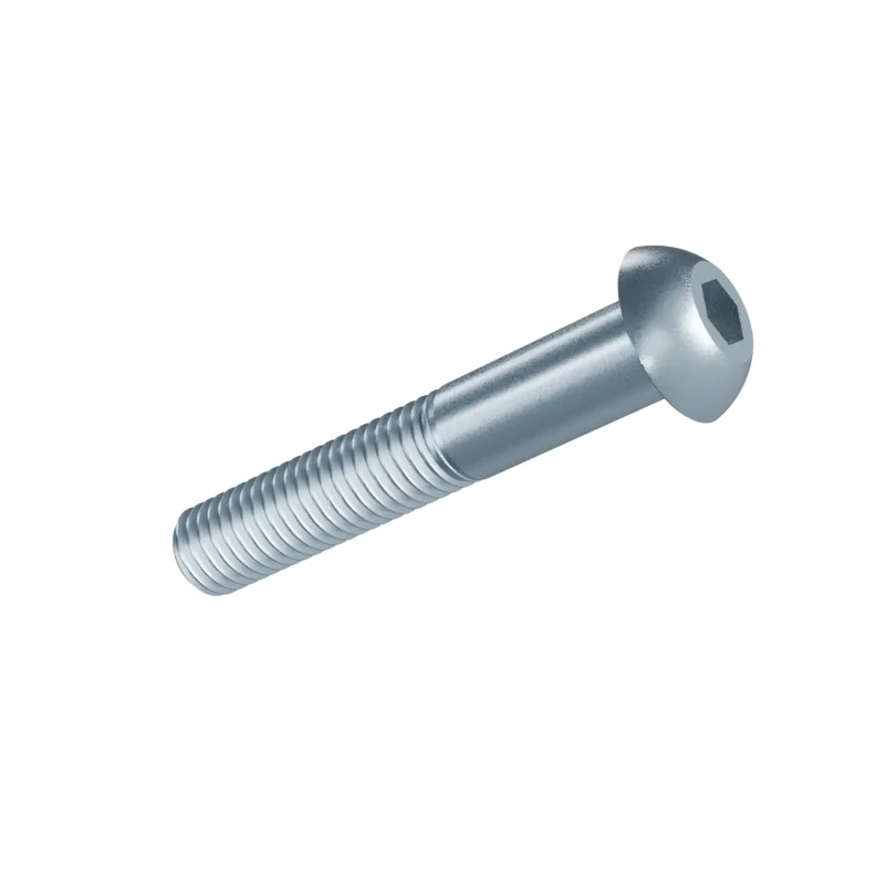 Button Head Socket Screw ISO 7380-1 M10 × 60, zinc plated