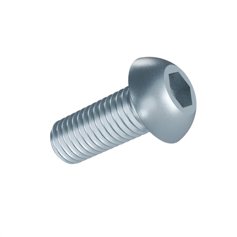 Button Head Socket Screw ISO 7380-1 M12 × 30, zinc plated