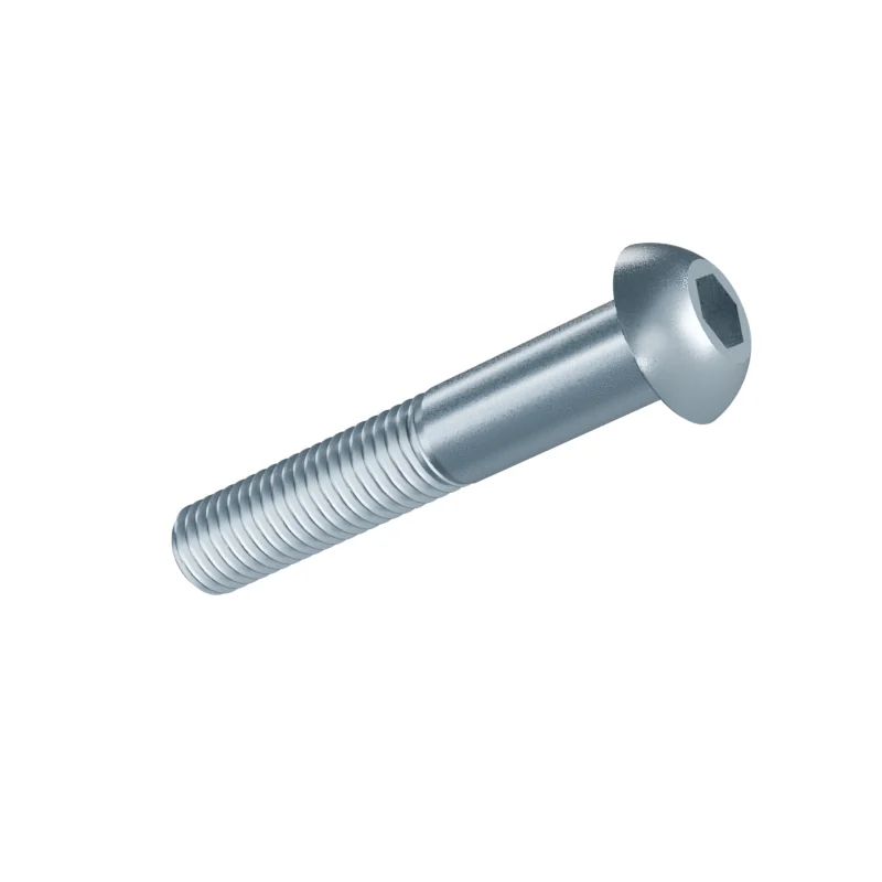 Button Head Socket Screw ISO 7380-1 M12 × 70, zinc plated