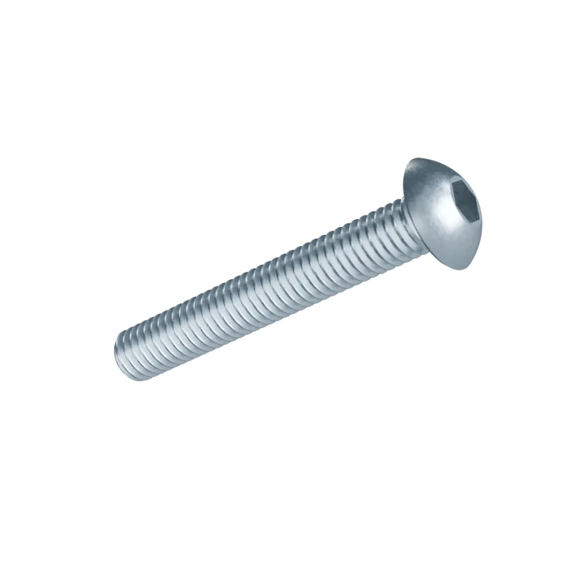 Button Head Socket Screw ISO 7380-1 M3 × 20, zinc plated
