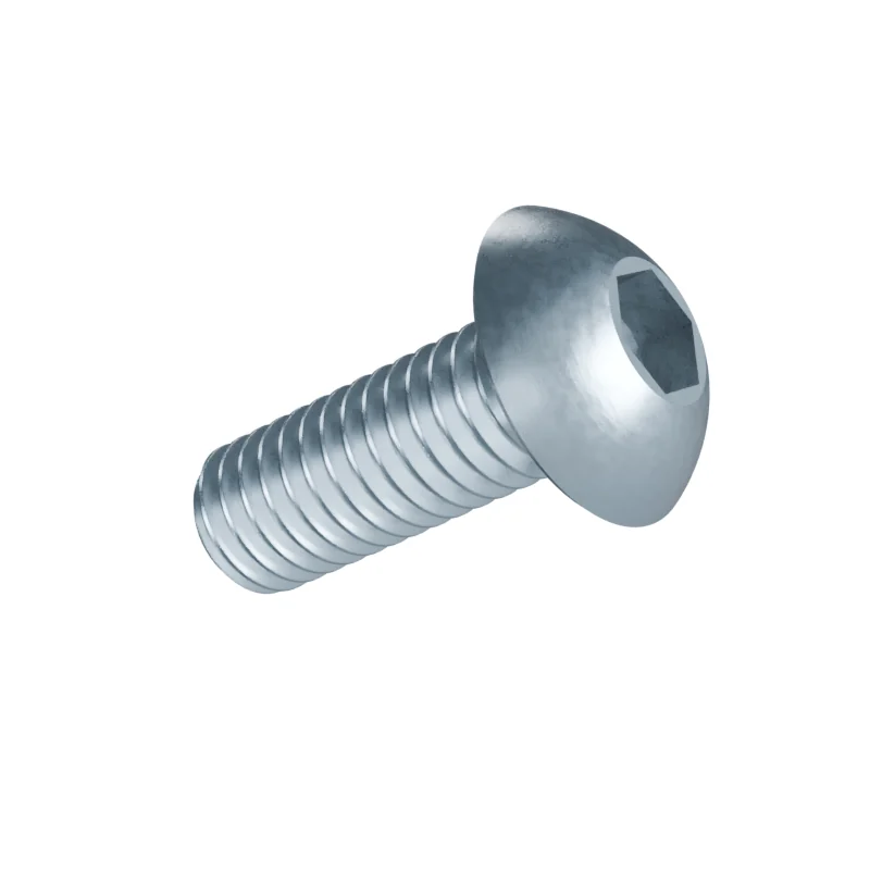 Button Head Socket Screw ISO 7380-1 M3 × 8, zinc plated