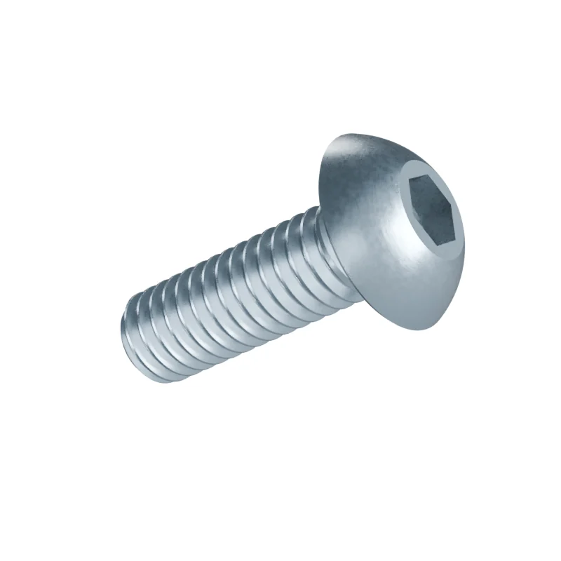Button Head Socket Screw ISO 7380-1 M4 × 12, zinc plated
