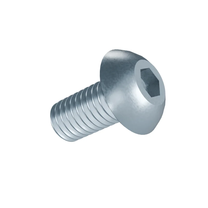 Button Head Socket Screw ISO 7380-1 M5 × 10, zinc plated