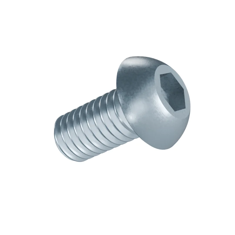 Button Head Socket Screw ISO 7380-1 M6 × 12, zinc plated