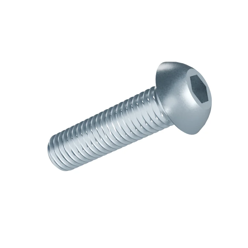 Button Head Socket Screw ISO 7380-1 M8 × 30, zinc plated