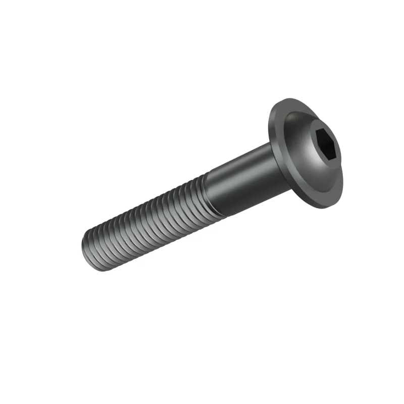 Button Head Socket Screw with Flange ISO 7380-2 M10 × 55, plain steel