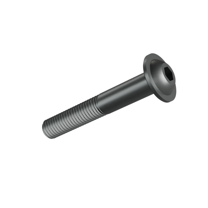 Button Head Socket Screw with Flange ISO 7380-2 M10 × 65, plain steel
