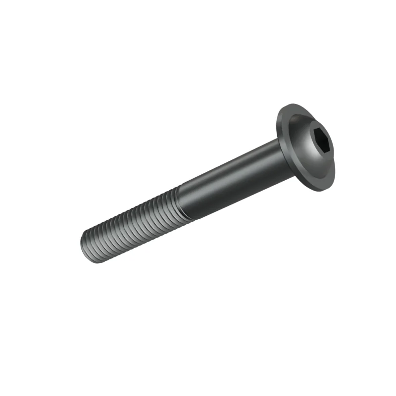 Button Head Socket Screw with Flange ISO 7380-2 M10 × 70, plain steel