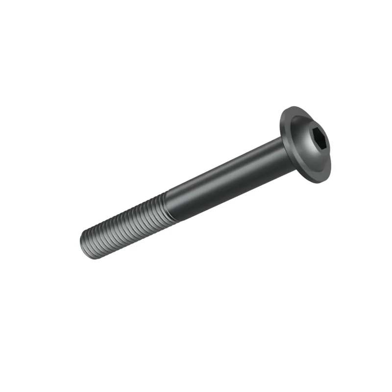 Button Head Socket Screw with Flange ISO 7380-2 M10 × 80, plain steel