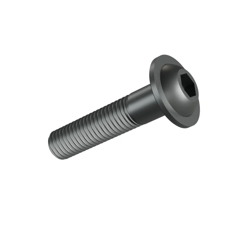 Button Head Socket Screw with Flange ISO 7380-2 M12 × 55, plain steel