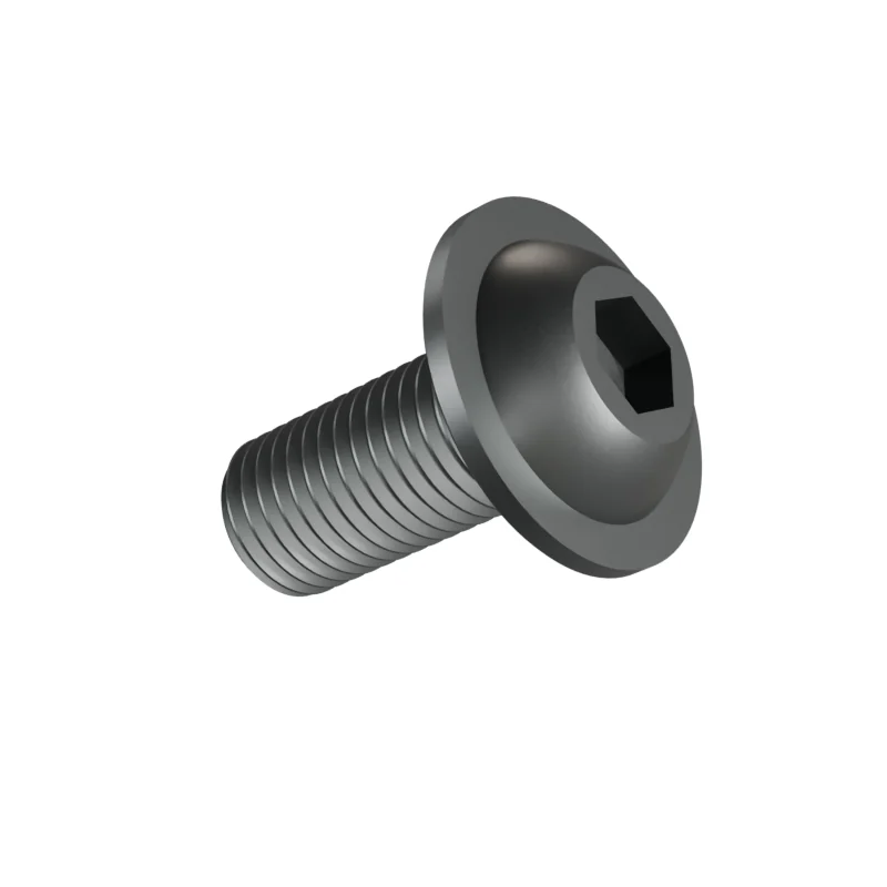 Button Head Socket Screw with Flange ISO 7380-2 M16 × 35, plain steel