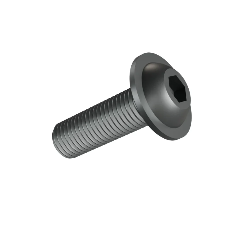 Button Head Socket Screw with Flange ISO 7380-2 M16 × 50, plain steel