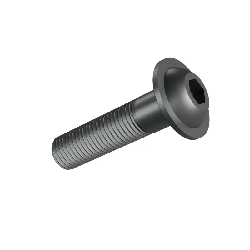 Button Head Socket Screw with Flange ISO 7380-2 M16 × 65, plain steel