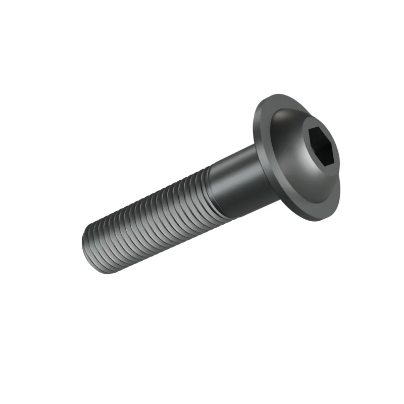 Button Head Socket Screw with Flange ISO 7380-2 M16 × 70, plain steel