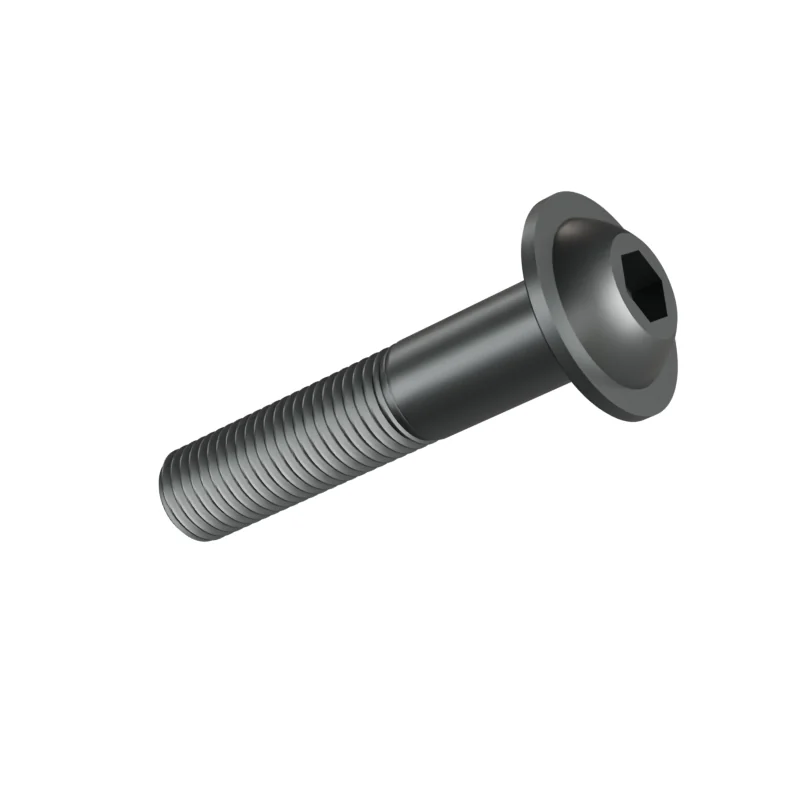 Button Head Socket Screw with Flange ISO 7380-2 M16 × 80, plain steel