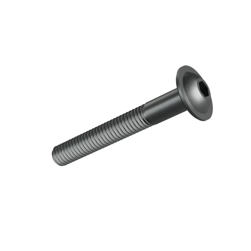 Button Head Socket Screw with Flange ISO 7380-2 M4 × 30, plain steel
