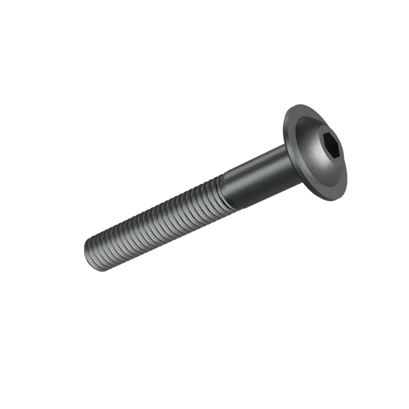 Button Head Socket Screw with Flange ISO 7380-2 M5 × 35, plain steel