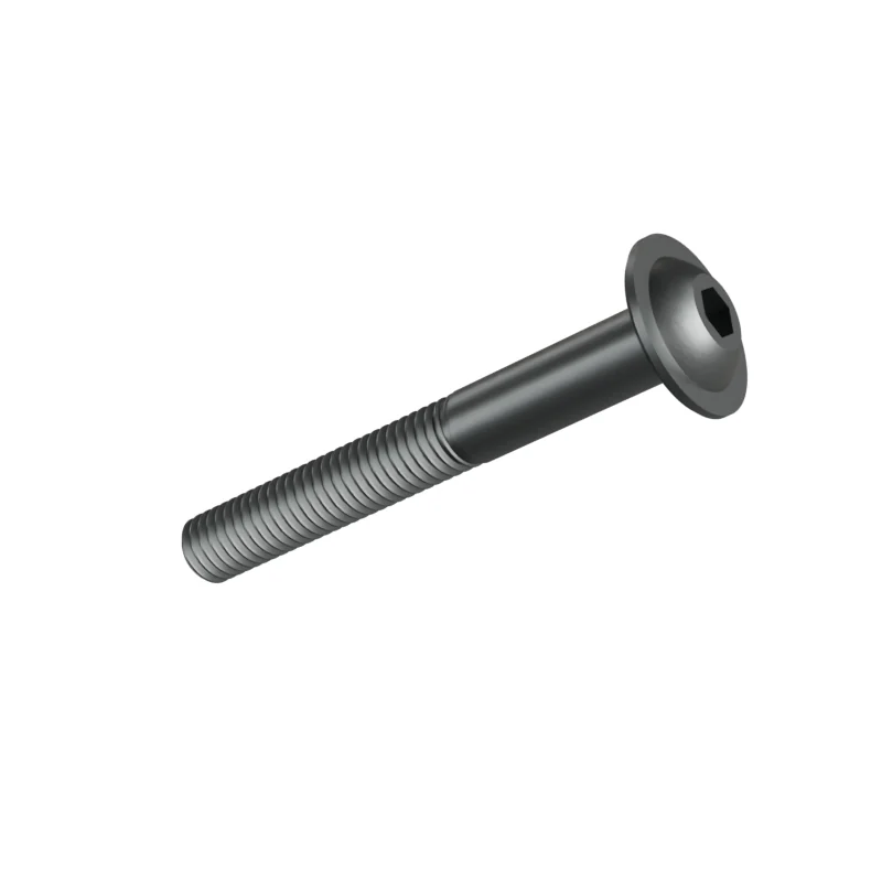 Button Head Socket Screw with Flange ISO 7380-2 M5 × 40, plain steel