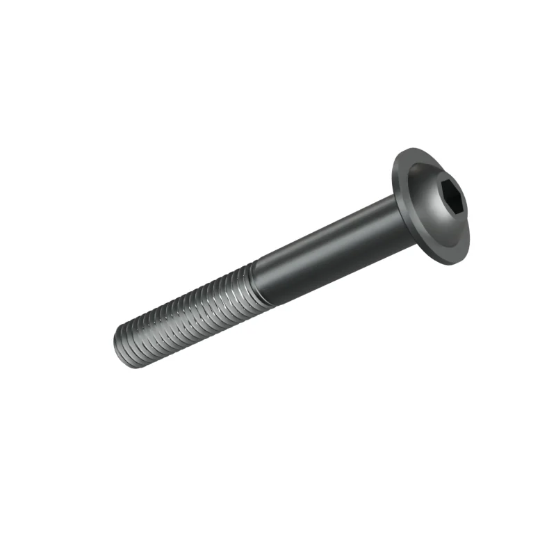 Button Head Socket Screw with Flange ISO 7380-2 M8 × 60, plain steel