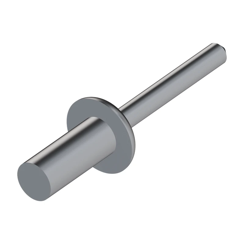 Closed End Blind Rivet, Al/St, Protruding Head