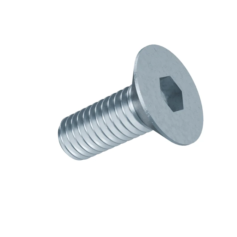 Countersunk Socket Head Screw DIN 7991 M3 × 8, zinc plated