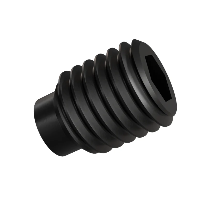 Dog Point Set Screw ISO 4028 M12 × 16, black oxide