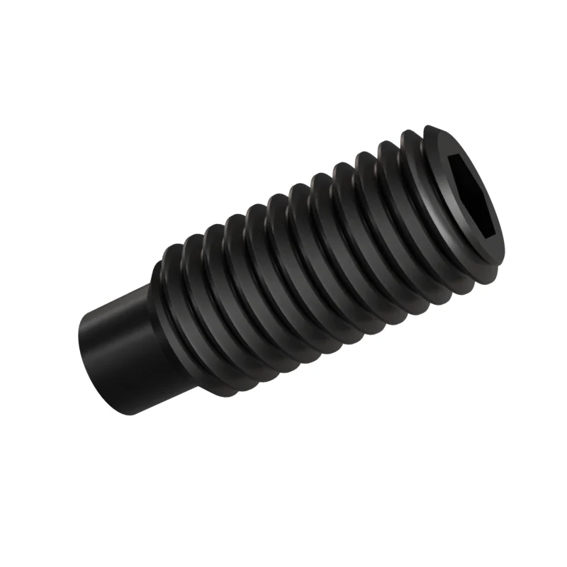 Dog Point Set Screw ISO 4028 M12 × 30, black oxide