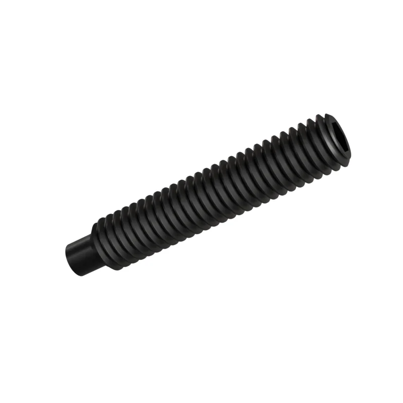 Dog Point Set Screw ISO 4028 M3 × 16, black oxide