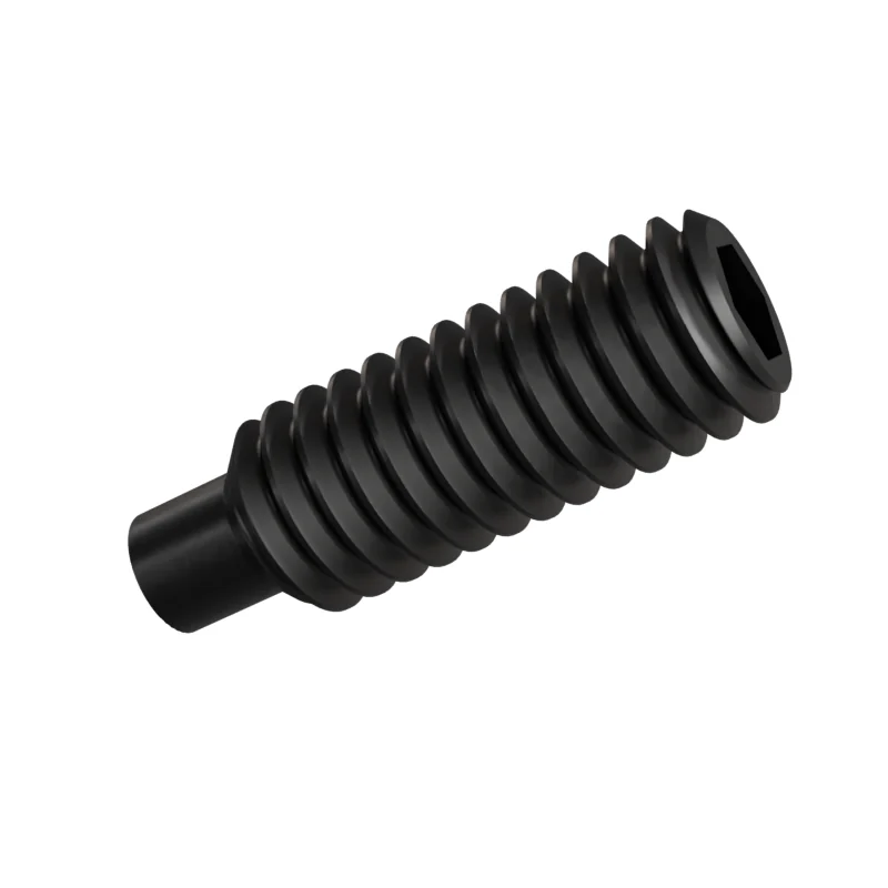 Dog Point Set Screw ISO 4028 M4 × 12, black oxide