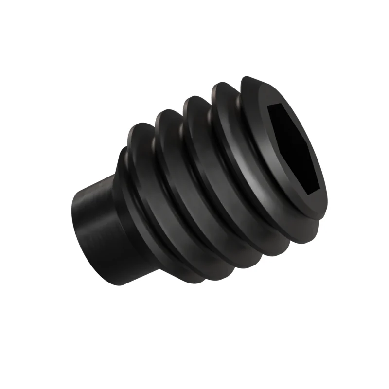 Dog Point Set Screw ISO 4028 M4 × 5, black oxide