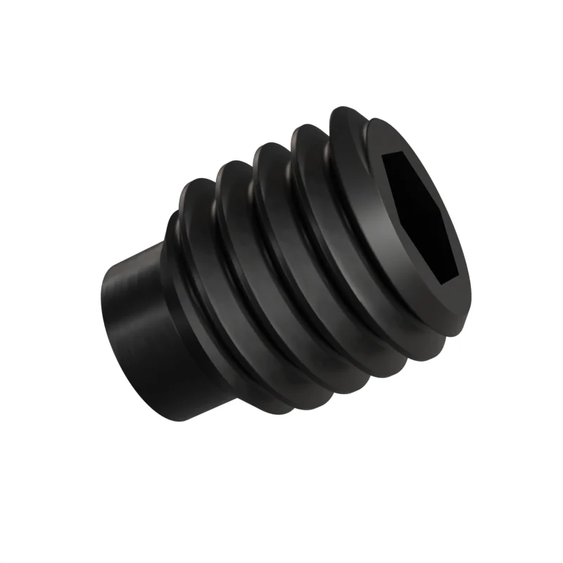 Dog Point Set Screw ISO 4028 M5 × 6, black oxide