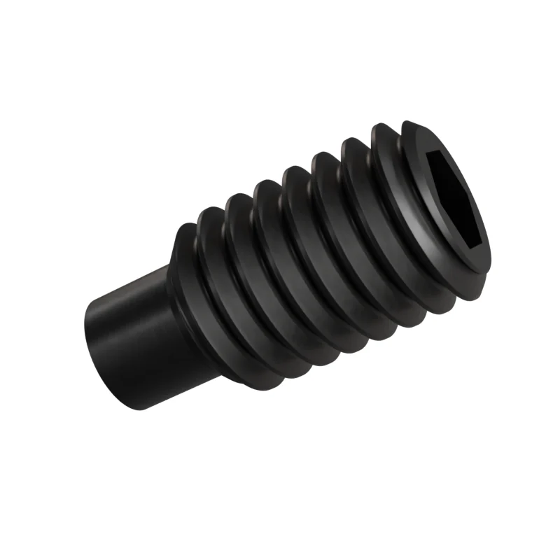 Dog Point Set Screw ISO 4028 M6 × 12, black oxide