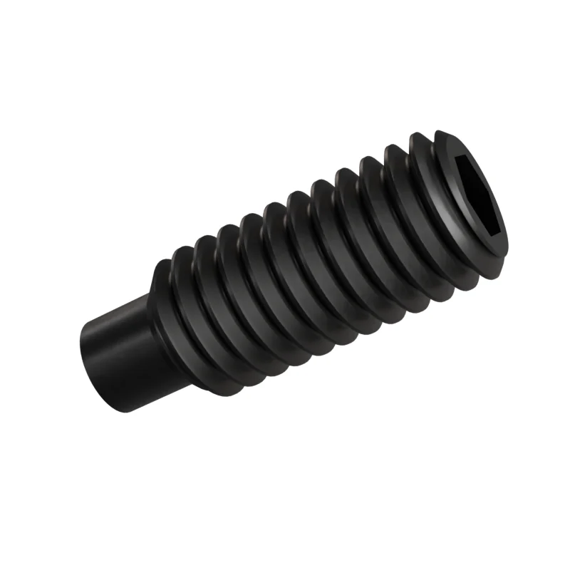Dog Point Set Screw ISO 4028 M6 × 16, black oxide