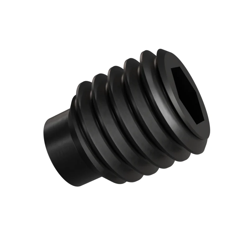 Dog Point Set Screw ISO 4028 M8 × 10, black oxide
