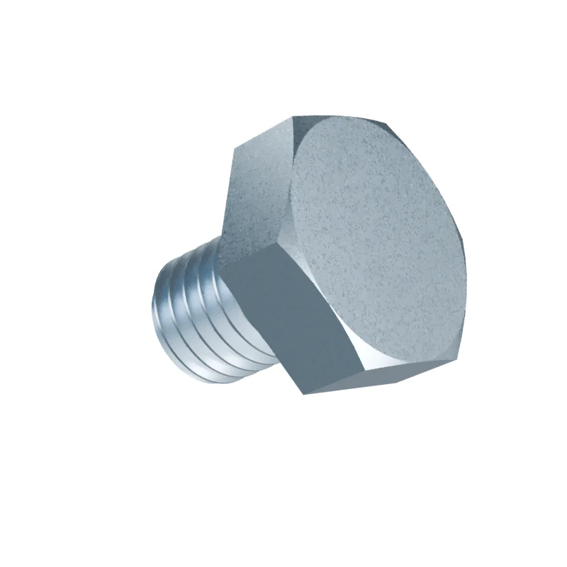 Fully Threaded Hex Bolt DIN 933 M10 × 12, zinc plated