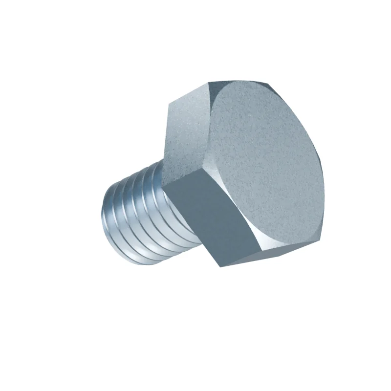 Fully Threaded Hex Bolt DIN 933 M10 × 14, zinc plated